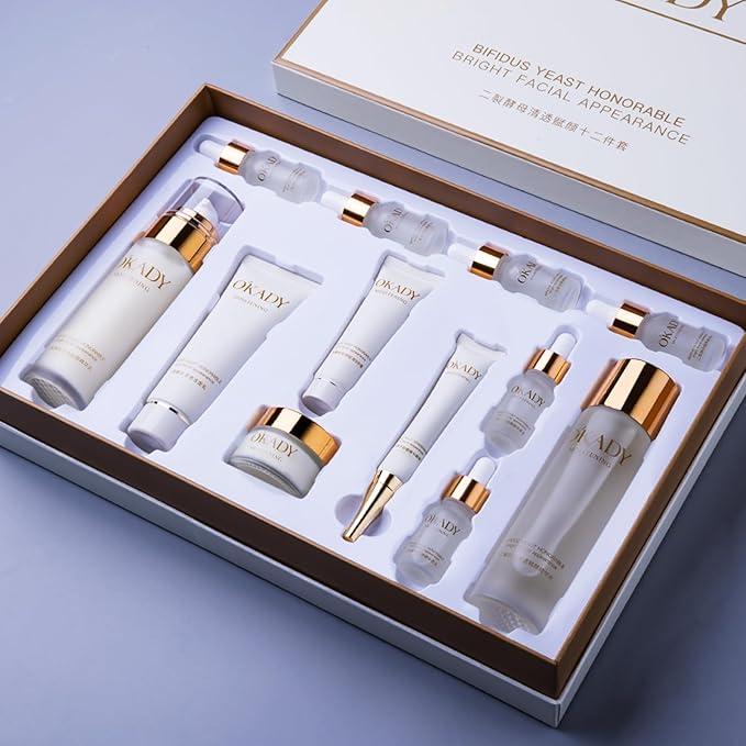 O'KADY Anti Aging Skin Care Sets Valentine's Day skincare gift set Gentle Facial Skin Care Sets & Kits for Wife Mom Women Girl Valentine's Day (12 Piece）