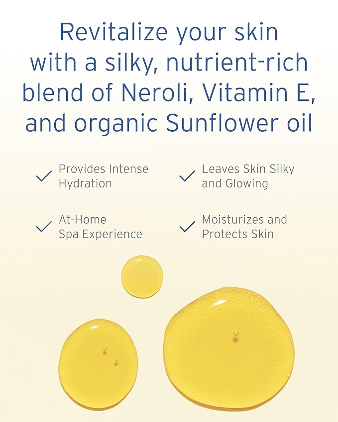 Kerstin Florian Organic Neroli Blossom Bath & Body Oil | Nutrient Rich Moisturizer with Coconut and Jojoba Oil (3.4 fl oz)