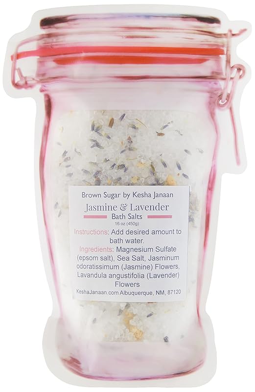 Relaxing Bath Salts (Jasmine & Lavender, 16 oz)