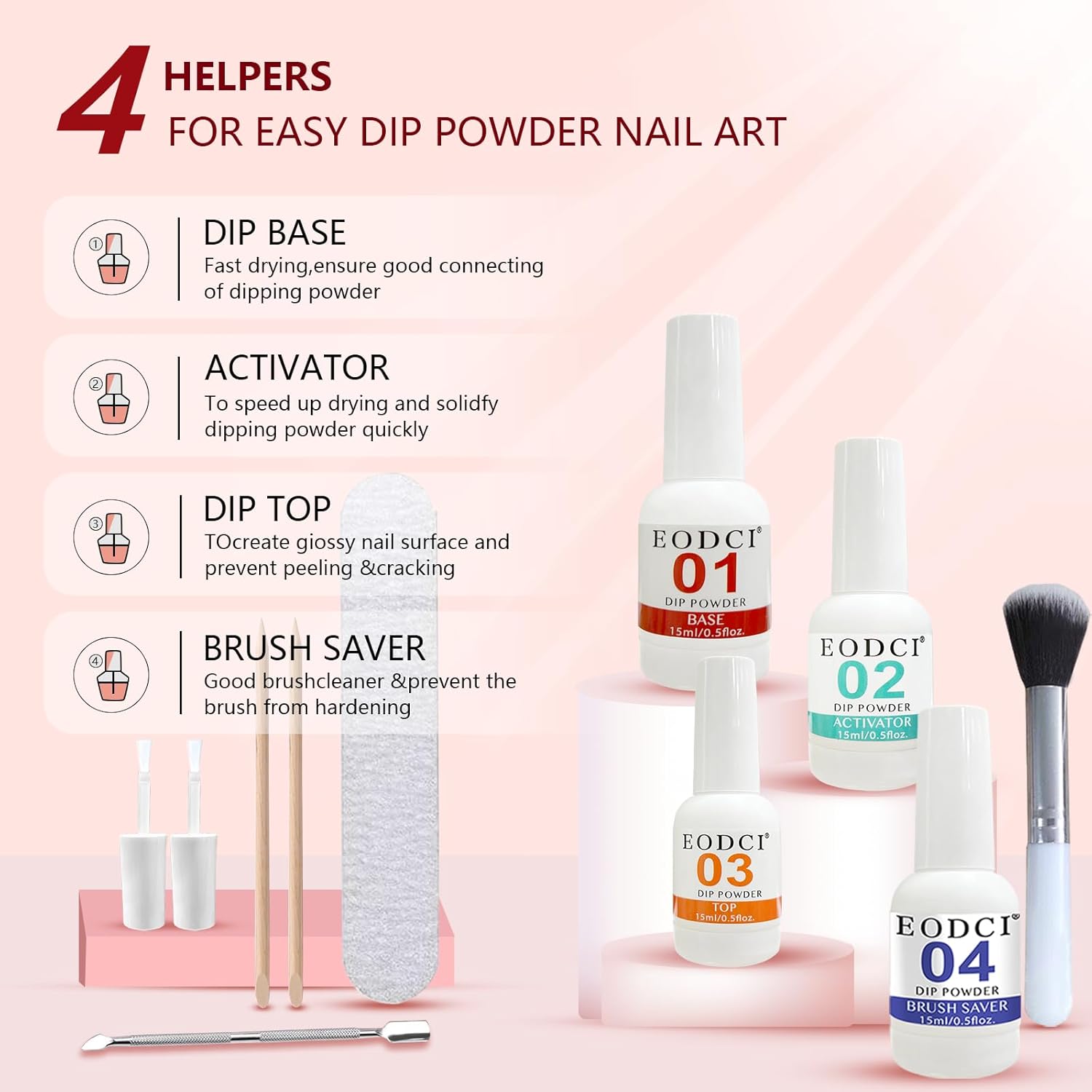 Dip Powder Nail Kit Starter, 30 Colors Dip Nails Skin Nude Brown White Green Glitter, Dark Color Acrylic Dipping Powder Liquid Set with Base/Top Coat Activator Brush Saver for Manicure DIY Gift