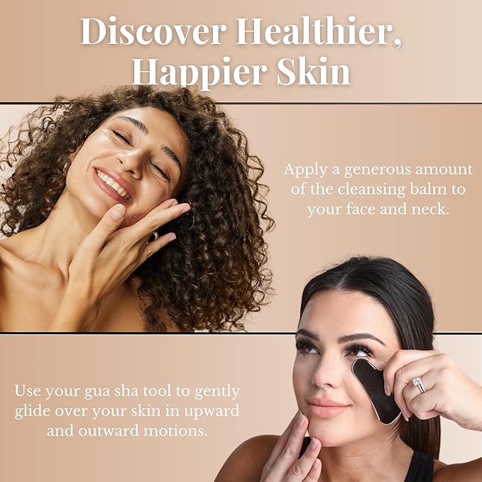 Skin Reset Cleansing Balm | Melting Balm Makeup Remover Made with Glutathione, Hyaluronic Acid, and Vitamin C | Gentle & Hydrating Cleanser