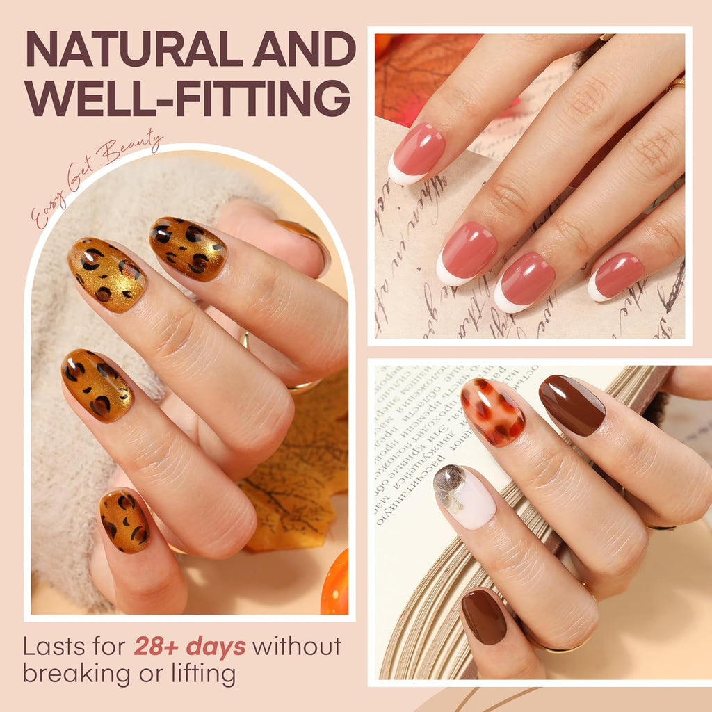 Short Oval Round Nail Tips: 360Pcs Soft Gel Pre-shaped Full Cover Half Matte Short Oval Gel Nail Tips Press on Fake Nails Acrylic for Nail Extension DIY Salon 12 Sizes