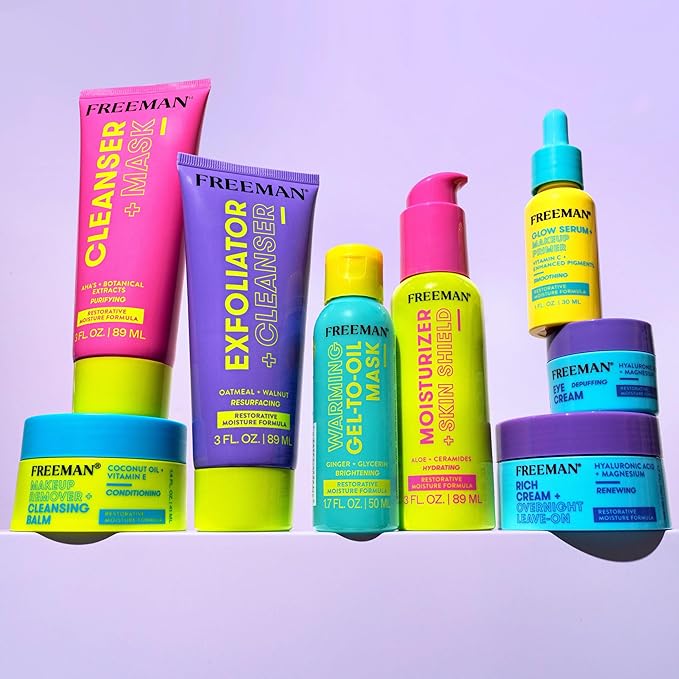 Freeman Eye Cream, Moisturizing Under Eye Cream For Dull & Tired Eyes, Brightens & Depuffs Undereye Skin, Helps Dark Circles, Infused With Magnesium & Hyaluronic Acid, 0.5 fl.oz./ 15 mL Jar