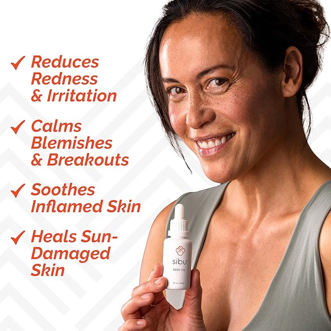 Sibu Premium Himalayan Sea Buckthorn Seed Oil, USDA Organic (30ml) – Amazing for Sensitive Skin, Breakouts, & Irritation