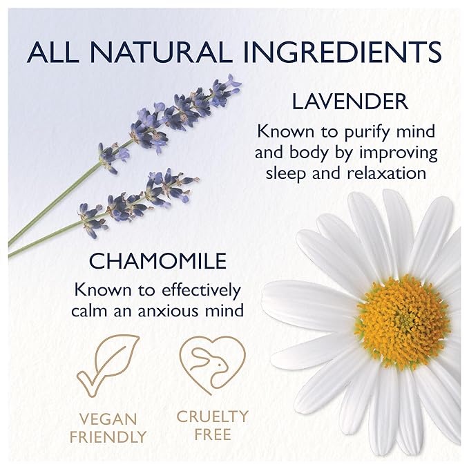 Feather & Down Sweet Dream Sleep Essentials Gift Set: 50ml Pillow Spray, 50ml Melting Shower Cream, 16g All-Purpose Sleep Balm & 50ml Sleep Butter, Vegan & Cruelty Free