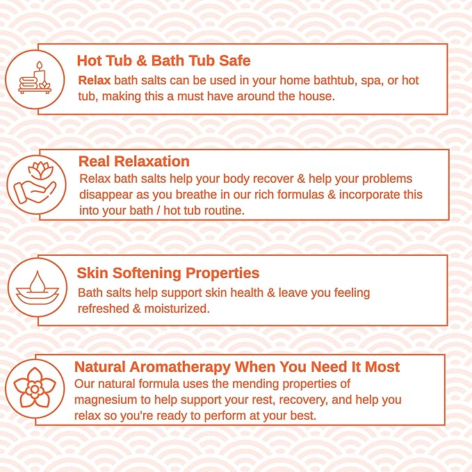 Relax Spa & Bath, Epsom & Dead Sea Salts, Aromatherapy Bath Salts for Hot Tub, Bath, or Spa, Infused with Magnesium, Mothers Day Gifts & Gifts for Mom, Verbena Lime Coconut Scent