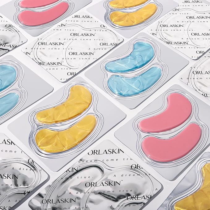 Eye Patches Under Eye Mask Skincare Hyaluronic Acid Under Eye Patches for Teen Girls Puffy Eyes and Dark Circles 24k Gold,Hyaluronic Acid,Rose,Eye Mask Pads Bag Treatment Skin Care(30Pairs)