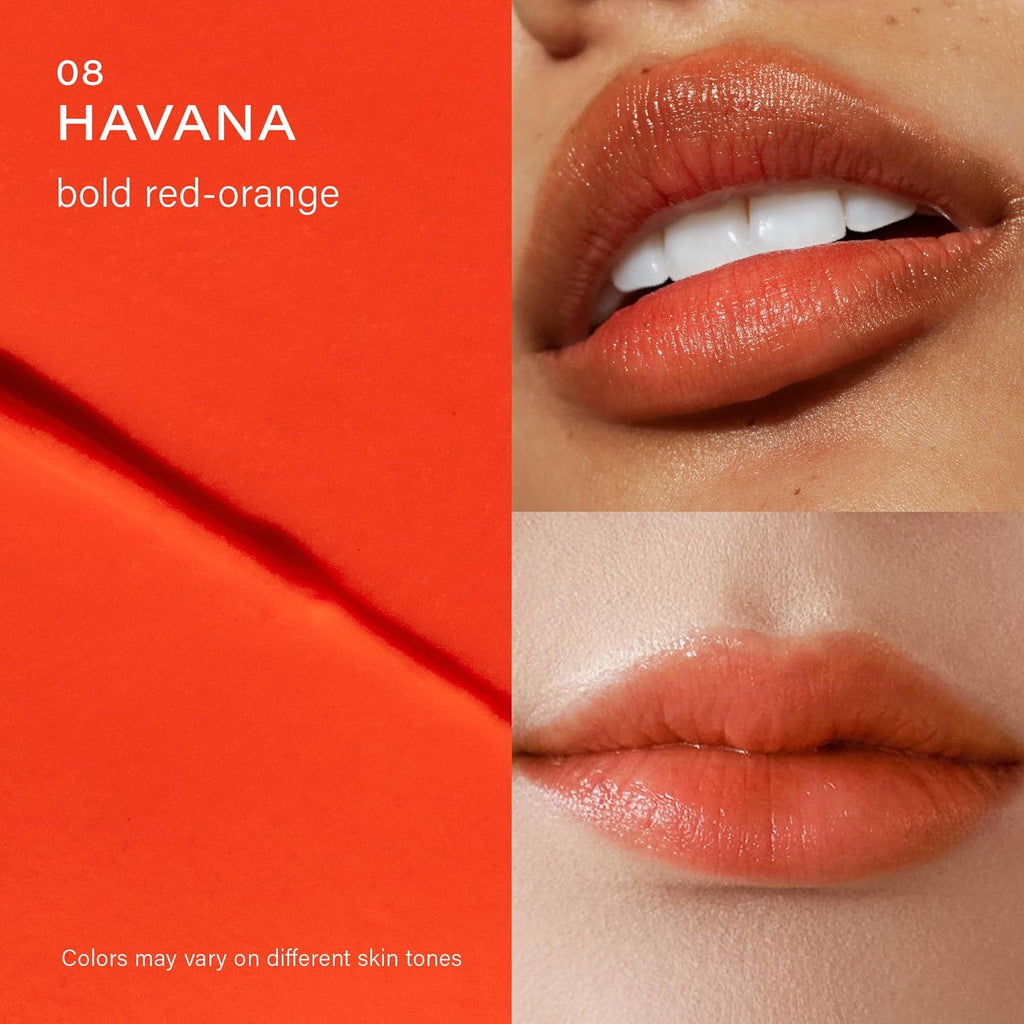 Melixir Vegan Lip Butter (12 Colors), Hydrating Tinted Lip Balm Stick, Bee-Free, Petrolatum-Free, Plant-Based, Moisturizes Dry & Chapped Lips With Shea Butter, Sheer, Natural Finish - #08 Havana