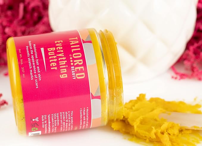 Tailored Beauty Everything Butter For Stylish Hair - Moisturize Skin and Hair - High Prevention from Breakage & Damage 8oz