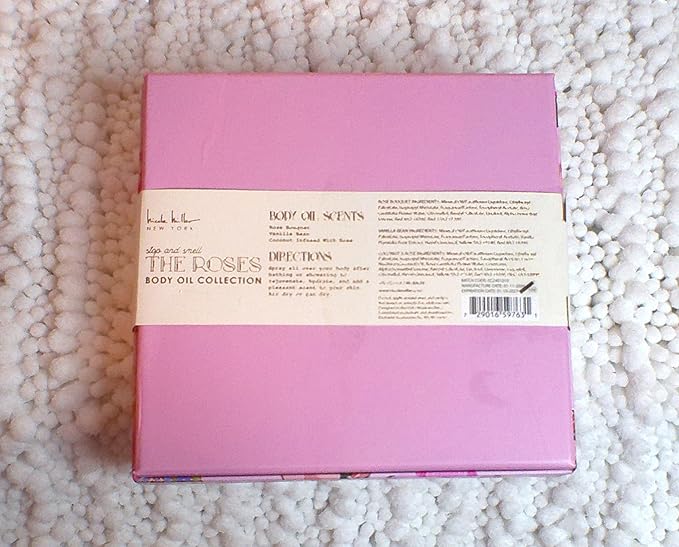 Nicole Miller Stop and Smell The Roses Body Oil Collection, 3.4 fl oz