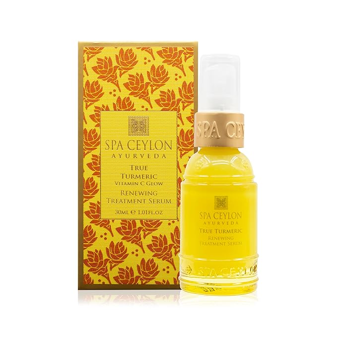 SPA CEYLON True Turmeric Vitamin C Glow Renewing Treatment Serum | Overnight Repair Treatment |Acne Treatment | Best for Normal to Dull Pigmented Skin