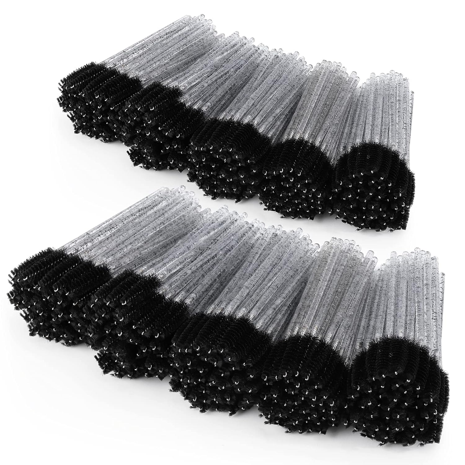Tbestmax 1000 Disposable Mascara Wands Eyelash Brush Spoolies for Eyebrow Eye Lash Extension Black