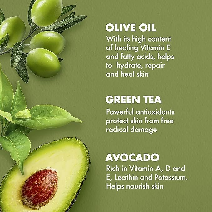 SheaMoisture Olive & Green Tea Bath, Body & Massage Oil 2-Pack – Avocado Oil, Anti-Aging & Ultra-Moisturizing for Dry Skin, 8 Oz Ea