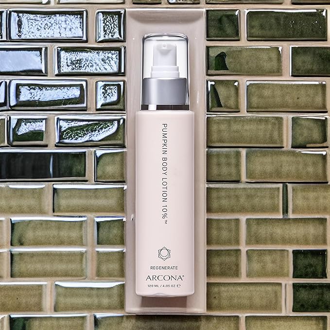 ARCONA Pumpkin Body Lotion 10% - Pumpkin Extracts and Glycolic Acid, 4 FL Oz. Made In The USA