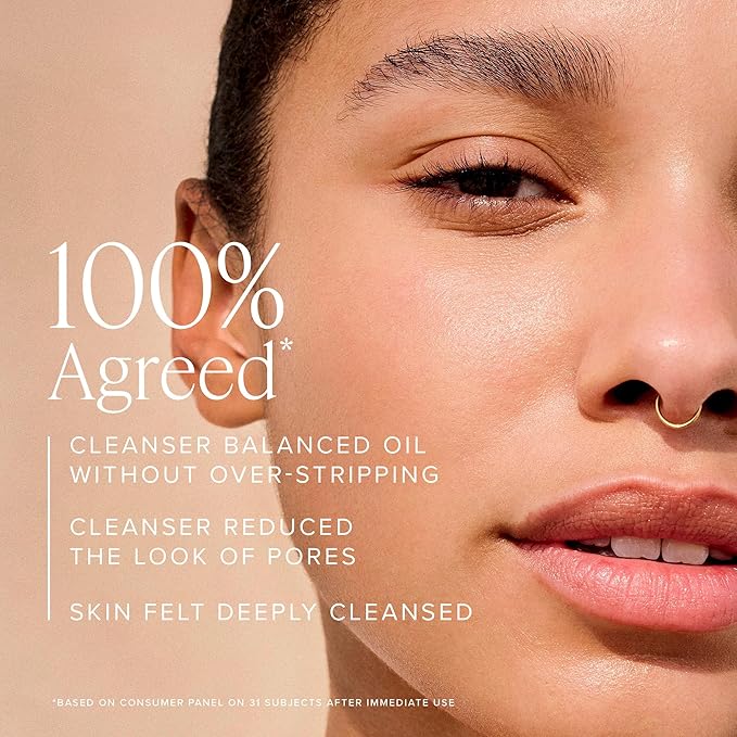 Farmacy Foaming Face Wash for Oily Skin - Whipped Greens Oil-Free Gentle Facial Cleanser + Exfoliator - Infused with Green Clay to Remove Impurities, Control Oil + Maintain Skin Hydration (5 fl oz)