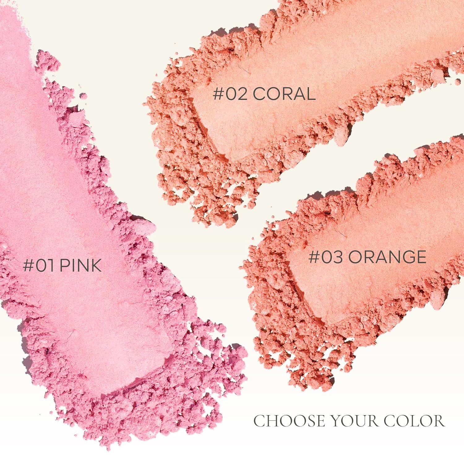 KYDA Baked Blush, Orange Glow Powder for Blush and Highlighter, High Glossy Finish, Lightweight Blendable Shimmer Blusher, Multiuse Baked Powder, 0.53 oz