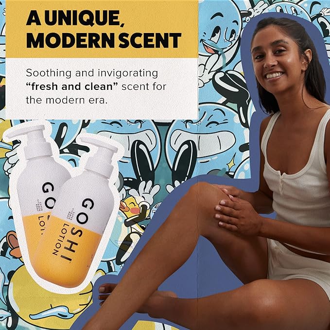 GOSHI Super Vitamin Body Lotion 20 oz - pH-Balanced Moisturizing Body Lotion for Men and Women - For All Skin Types