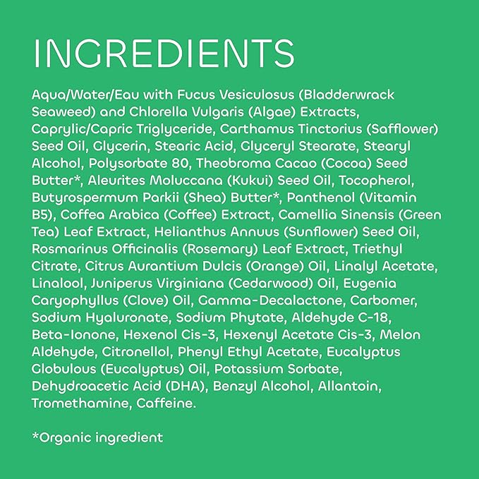 Seaweed Bath Co. Firming Body Cream, Rosemary Mint Scent, 6 Ounce, Skin Toning Hand & Body Lotion Moisturizer for Dry Skin, with Sustainably Harvested Seaweed, Chlorella, Green Coffee Bean