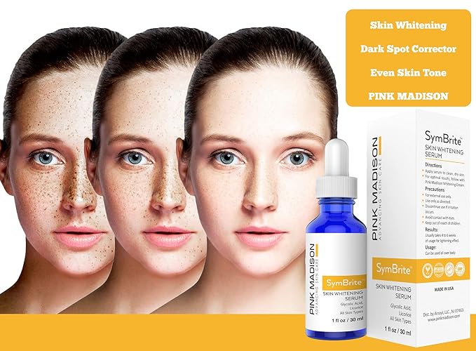 Dark Spot Corrector Remover for Face Neck Hands. Men and Women Made in USA Vitamin C Hyaluronic Acid, Green Tea Extract 1 OZ
