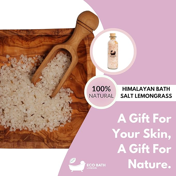 Himalayan Bath Salt - Luxurious Bath Salts for Relaxation, Skin Care, and Aromatherapy, Infused with Natural Ingredients (Various Scents) (Lemongrass)