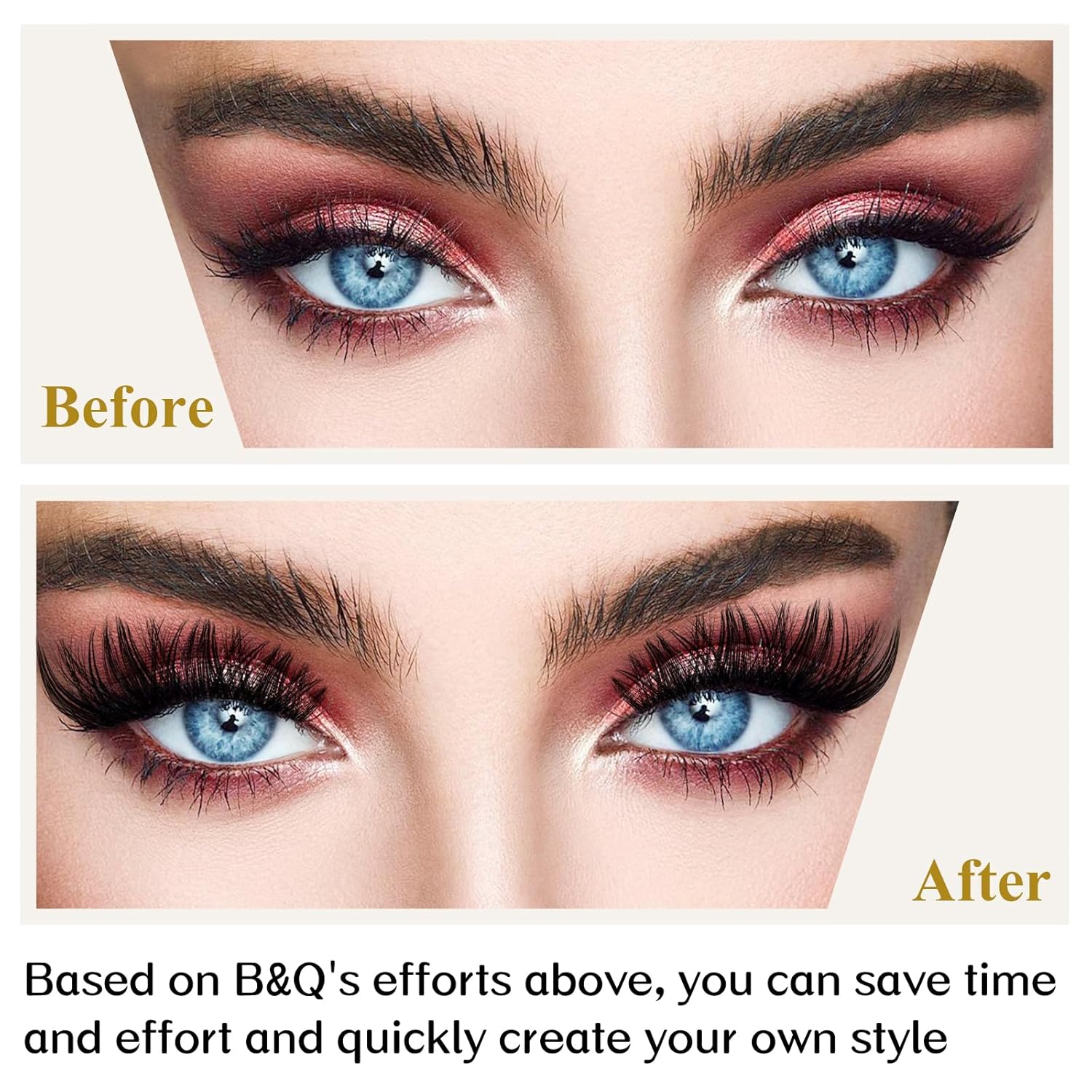 Lash Clusters B05 D Curl 16 mm DIY Eyelash Extensions 72 Clusters Lashes C D Curl B&Qaugen Fluffy Individual Lashes Eyelash Clusters Extensions Individual Lashes Cluster DIY at Home (B05,16 mm)