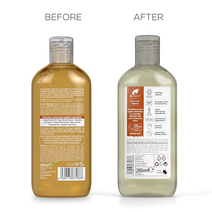 Organic Doctor Moroccan Argan Oil, Shampoo, 9 Fluid Ounce