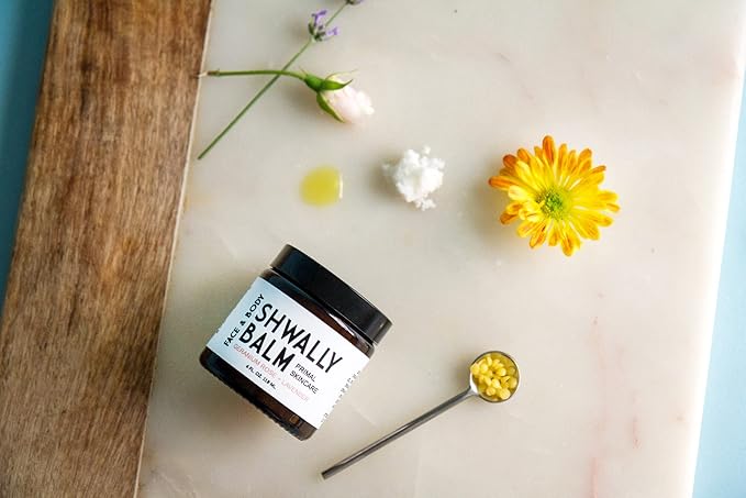 Tallow & Calendula Face and Body Balm - Paleo and Primal - 100% Grass Fed Tallow, Avocado and Olive Oil with Calendula Flowers (Organic Geranium Rose + Lavender, 4)