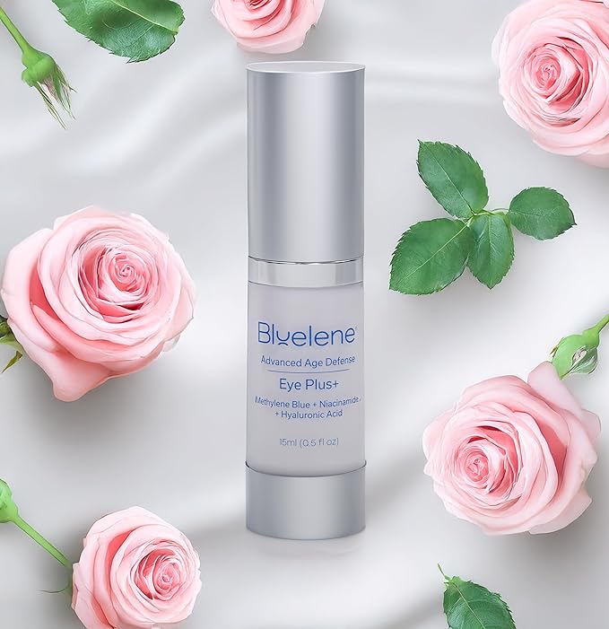 EyePlus+, a new formula powered by the ultimate trifecta of Methylene Blue, Ergothioneine, and Niacinamide. Dermatologist approved. Suitable for Sensitive Skin.