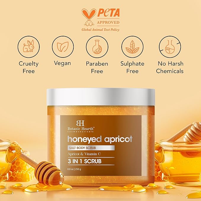 Botanic Hearth Honeyed Apricot Body Scrub 8.8 fl oz