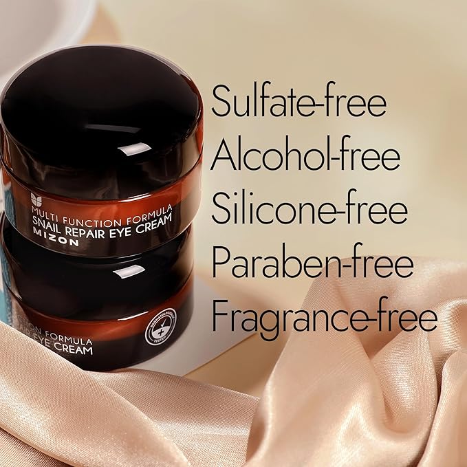 MIZON Snail Line Snail Repair Eye Cream, natural treatment, wrinkle treatment, fine line, hydrating, healthy skin, Korean skincare (0.84 oz)