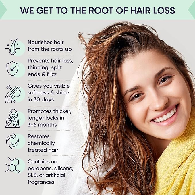 Moerie Hair Growth & Repair Mask - Restorative, Vegan-Friendly Treatment for Longer, Thicker, Fuller Hair - 100ml, 3 pack