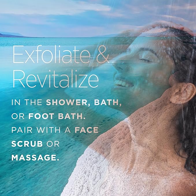 Minera Dead Sea Salt, 100% Pure & Natural, 5 lbs. Fine Grain (0-1.7 mm) Bulk Bag, Easily Dissolving Dead Sea Salts for Soaking & Bathing, Skin Nourishing Fine Sea Salt, Unscented