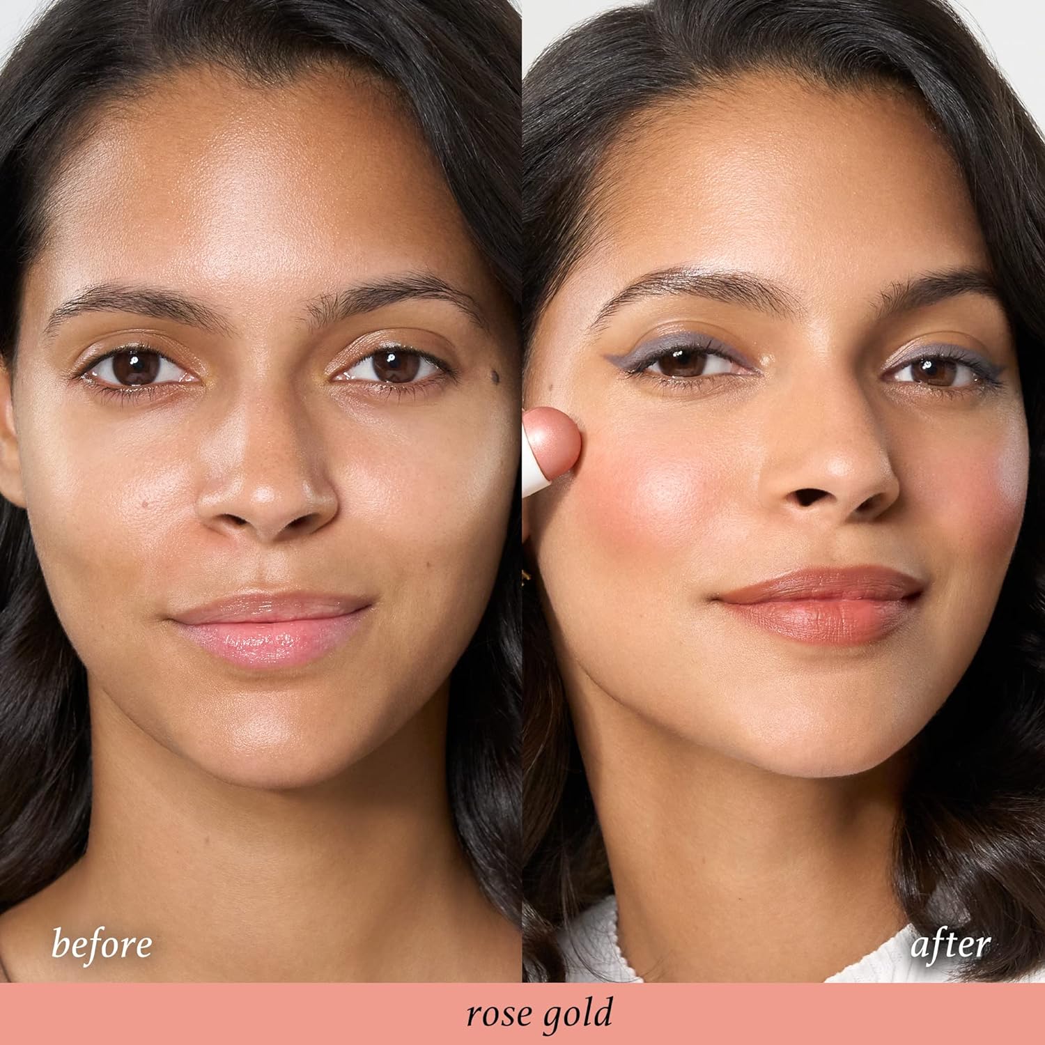 Julep Skip The Brush Cream to Powder Blush Stick - Rose Gold - Blendable and Buildable Color - 2-in-1 Blush and Lip Makeup Stick