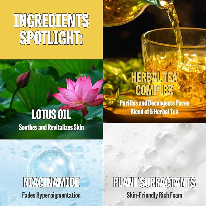 [K-Beauty] PuriteaToc Oil to Foam - All-in-One Korean Face Wash Oil Based Foaming Facial Cleanser - Deeply Hydrating & Moisturizing Makeup Deep Cleansing Oil for Dull Skin (3.88 fl oz)