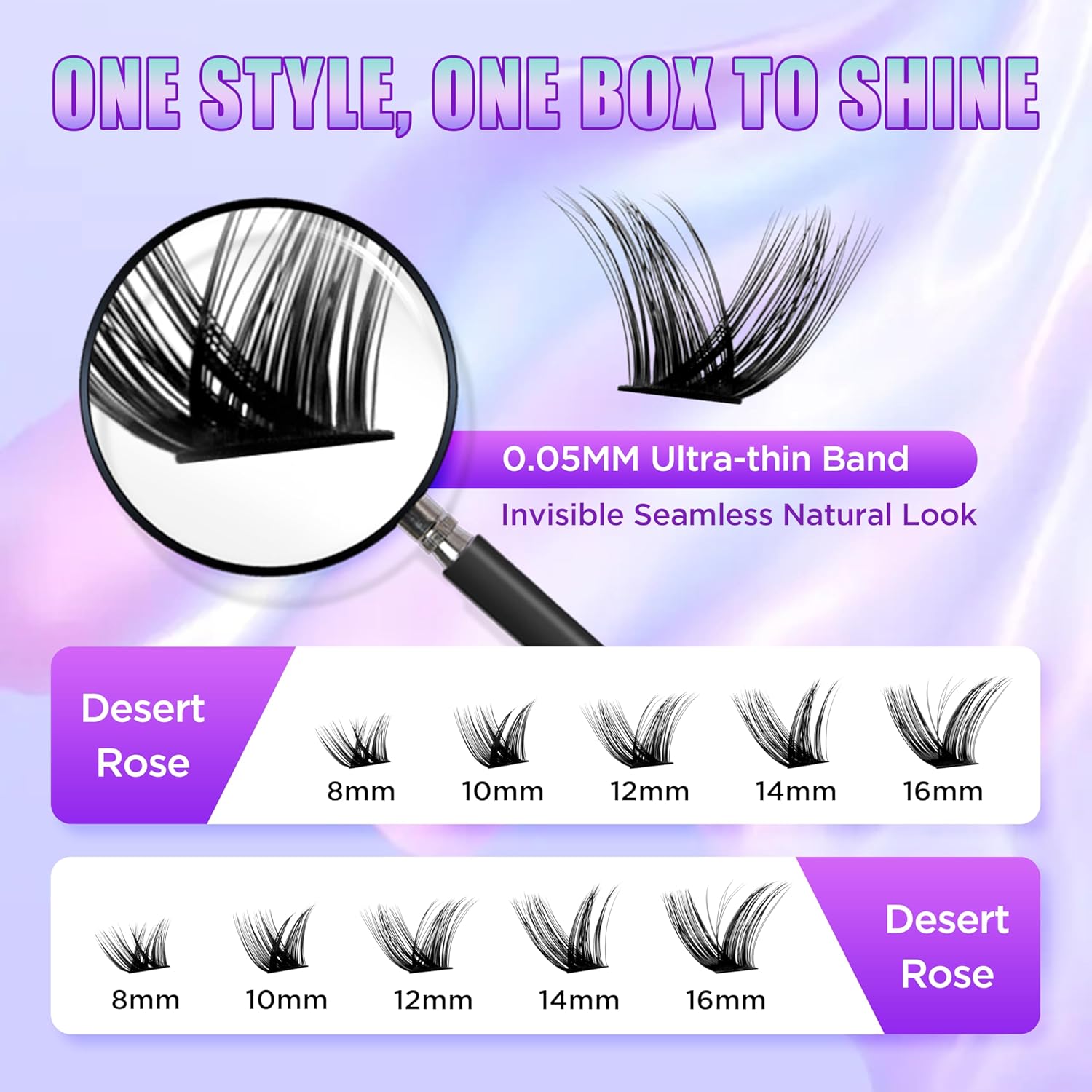 Lash Extension Kit DIY Lash Clusters Kit Eyelash Extensions Individual Lashes Extensions with (BondSeal,Tweezers,Remover,168PcsDesert Rose,8-16)