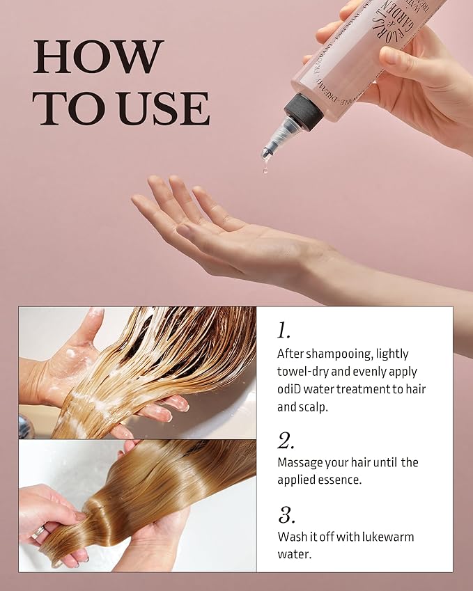 ODID Milk Protein Intensive Water Treatment Florist Garden - Hair Nourishing and Scalp Enhancing Ampoule to Cream for Steaming Hair Mask - Refreshing & Sweet Floral Scent, 6.76oz.