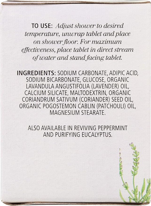 Shower Tablets Relaxing Lavender 3 Ct
