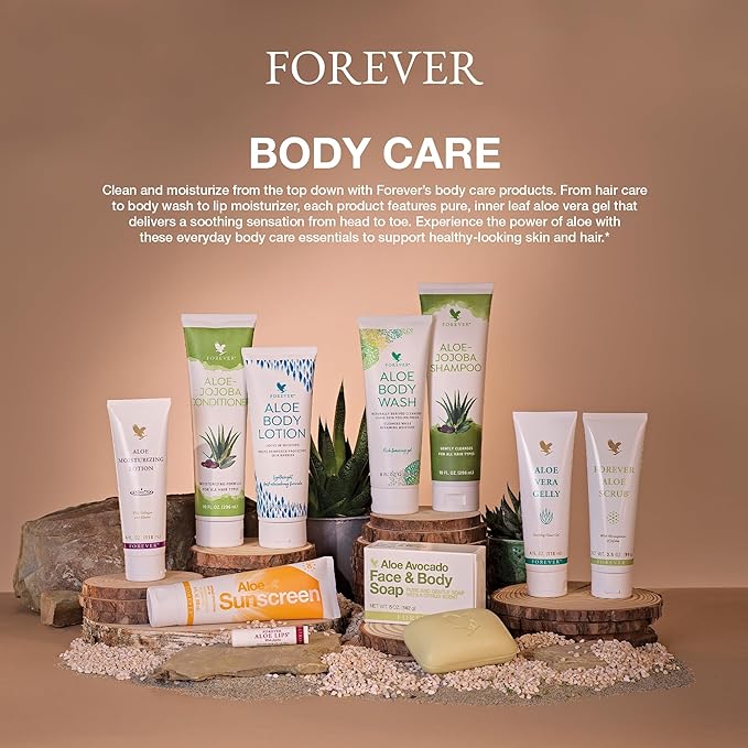 Forever Living - Aloe Moisturizing Lotion, Deep Hydration with Aloe Vera, Collagen, and Elastin, for Hands and Body, 4 fl oz