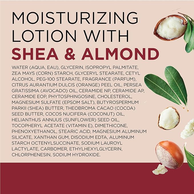 Dr Teal's Body Lotion, Shea Butter & Almond, 18 oz (Pack of 3)