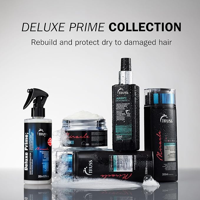 TRUSS Miracle Hair Mask - Hair Care for Women & Men Formulated with Blend of Oils & Nano Repair Technology - Hydrating, Detangling & Nourishing Conditioning Treatment for Damaged Strands (8.8 oz)