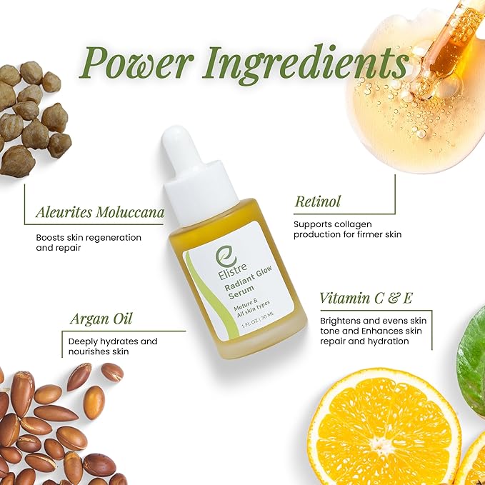 Radiant Glow Serum, 1 fl oz For Mature and All Skin Types
