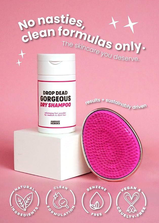 Handmade Heroes Volumizing Hair Powder Dry Shampoo and Cuticle Oil for Strengthening Nails and Cuticles