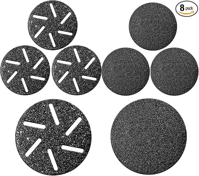 8 Pcs Refill Rollers for Hoxida Electric Foot Callus Remover Pedicure Tools, Replacement grinding Heads Roller for Pedi Electric Foot File,Refills 8 Pack Replacement Heads(4 Regular&4 Extra Coarse)