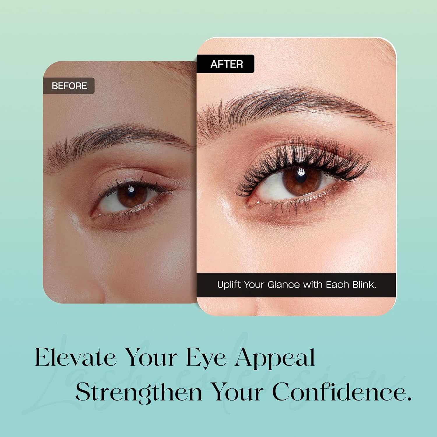 Lash Clusters 0.05mm Individual Lashes, 3D Wispy Lashes Clusters, 0.1mm Super Thin Band Resuable Natural Lashes,C Curl Faux Mink Lashes,108pcs Lash Extension (Green Cozy-C-0.05-8-16mix)