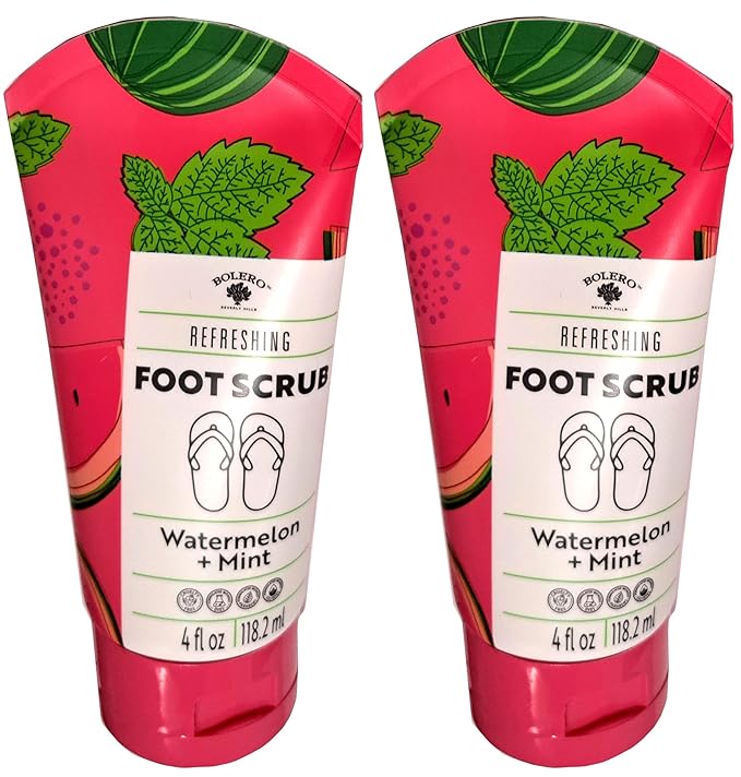Refreshing Foot Scrub - Watermelon & Mint 4fl oz. 118.2ml (Set of 2 Pack)