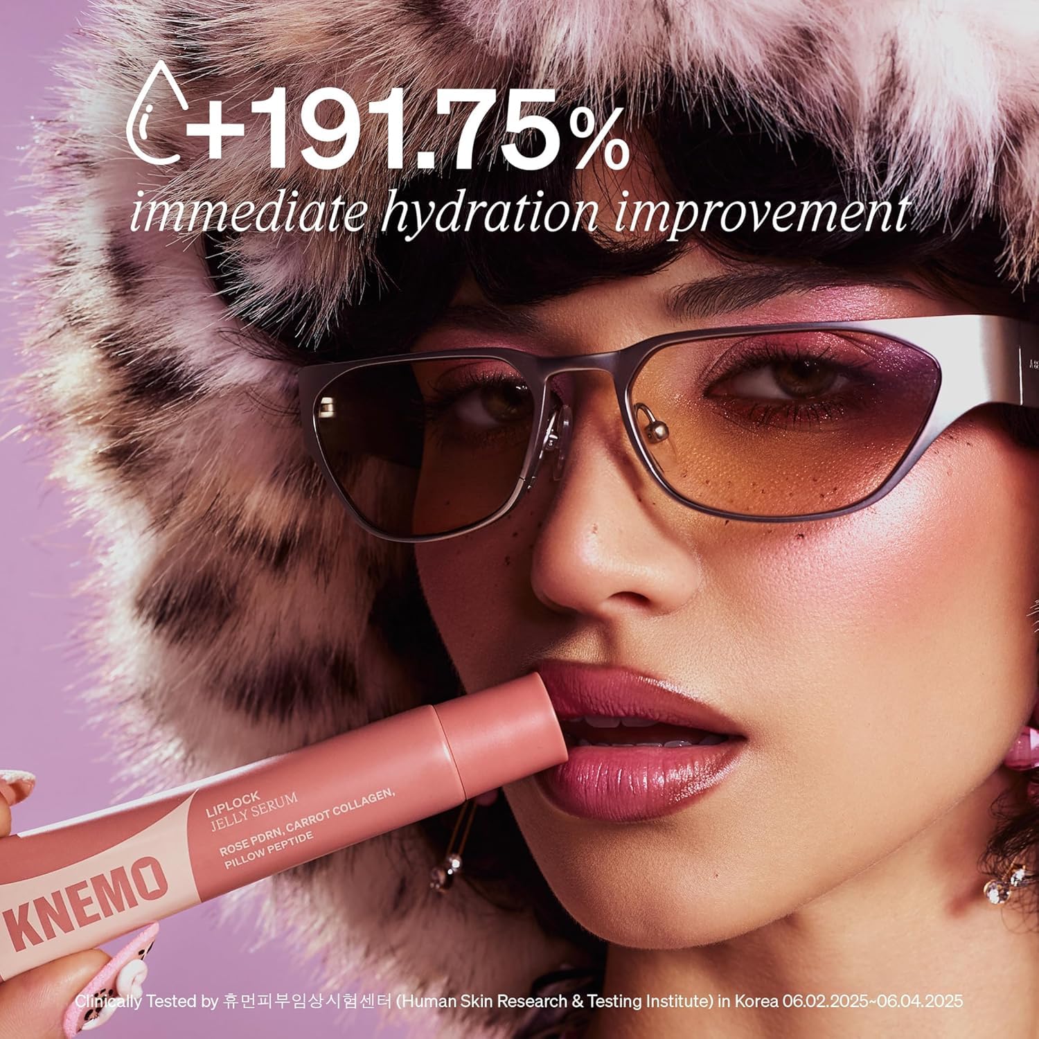 LipLock Jelly Serum for Dry Lips, Long-Lasting, Hydrating, Plumping, Glossy Mask with Rose PDRN, Carrot Collagen, Pillow Peptide, Moisturizing Tinted Lip Balm. (Pink Flan)