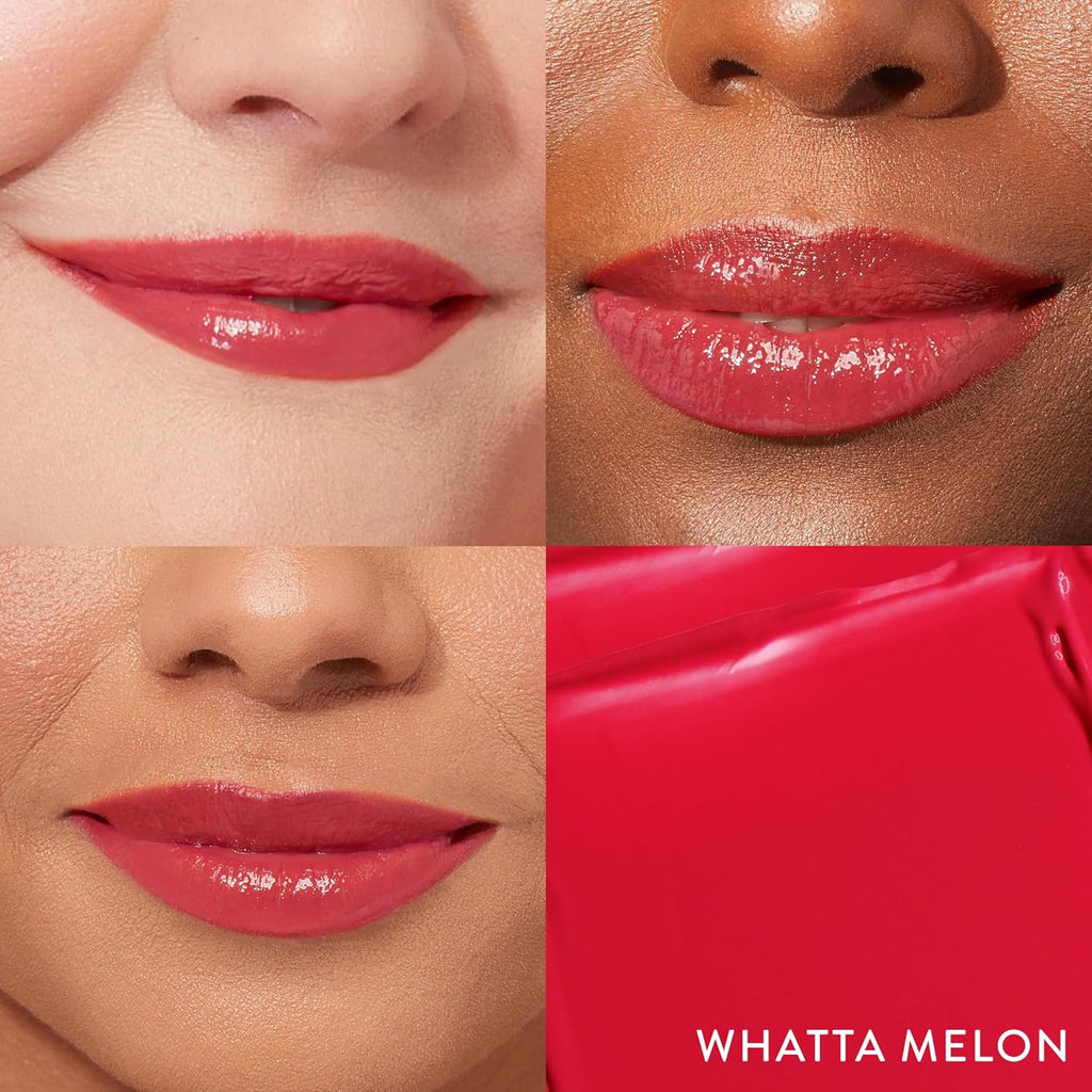 LAURA GELLER NEW YORK Jelly Balm Moisturizing Tinted Lip Color - Whatta Melon Hydrating Vitamin E - Semi-Shine Finish