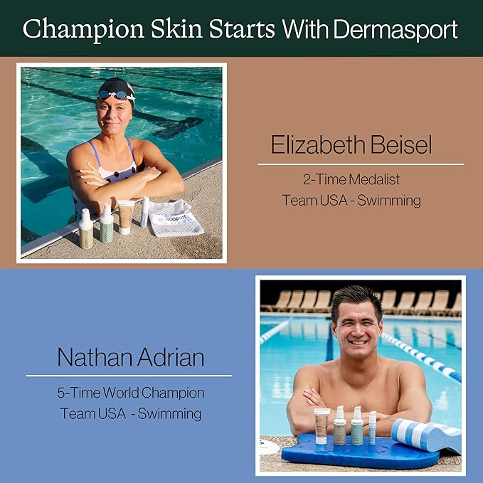 Dermasport Eye Cream for Swimmers Moisturizer for Men & Women Fights Anti-Aging Wrinkles Dark Circles Under Eye Treatment Puffiness & Under Eye Bags Travel Size Eye Cream