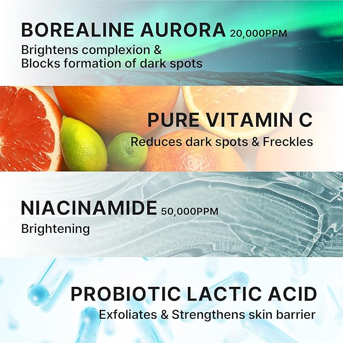 14-Day Vita Facial Ampoule | Vegan Discoloration Correcting Serum w/Niacinamide & Glutathione | Dark Spot Corrector Face Serum to Even Skin Tone & Reduce Hyperpigmentation (1.01fl oz)