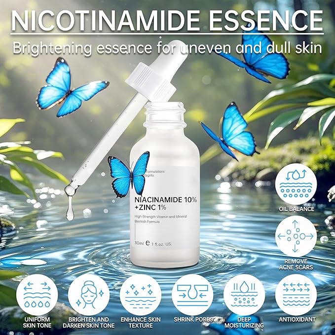 Niacinamide 10%+ Zinc 1% Serum For Face, Niacinamide Serum For Face, Dermatologist, Redness Relieve-30ml 1floz